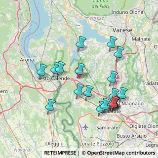 Mappa Via delle Ginestre, 21029 Vergiate VA, Italia (7.7605)