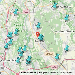 Mappa Via Monte Nevoso, 21049 Tradate VA, Italia (5.836)