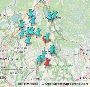 Mappa Via dei Pini, 23887 Olgiate Molgora LC, Italia (6.6275)