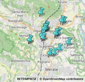 Mappa Via dei Pini, 23887 Olgiate Molgora LC, Italia (1.271)