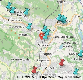 Mappa Via dei Pini, 23887 Olgiate Molgora LC, Italia (2.604)