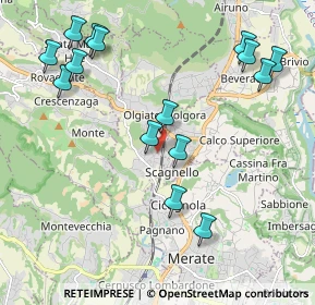 Mappa Via dei Pini, 23887 Olgiate Molgora LC, Italia (2.344)