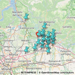 Mappa Via Cà Campana, 24030 Mapello BG, Italia (10.8955)