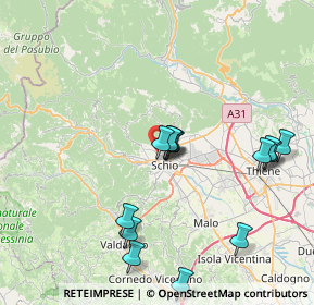 Mappa Via Codazzi, 36015 Schio VI, Italia (7.71429)