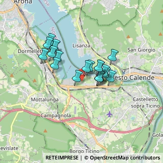 Mappa Via del Lago, 28053 Castelletto sopra Ticino NO, Italia (1.3485)