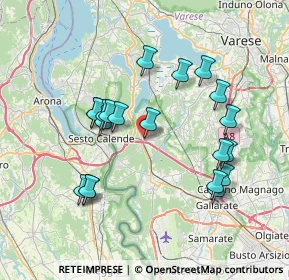 Mappa Via Felice Cavallotti, 21029 Vergiate VA, Italia (7.139)