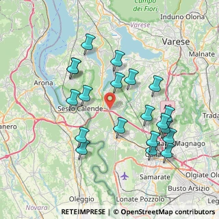 Mappa Piazza Giacomo Matteotti, 21029 Vergiate VA, Italia (7.58)