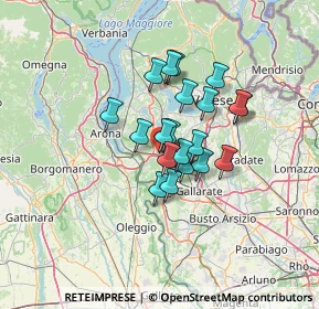 Mappa Via Felice Cavallotti, 21029 Vergiate VA, Italia (9.216)