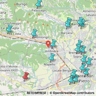 Mappa Via John Fitzgerald Kennedy, 24030 Ambivere BG, Italia (3.0215)