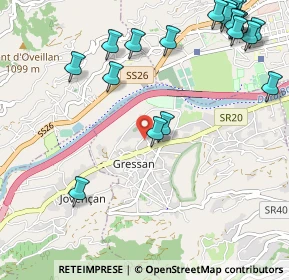 Mappa Frazione Pilet, 11020 Gressan AO, Italia (1.416)