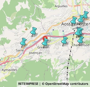 Mappa Frazione Pilet, 11020 Gressan AO, Italia (2.75167)