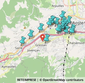 Mappa Frazione Pilet, 11020 Gressan AO, Italia (1.838)