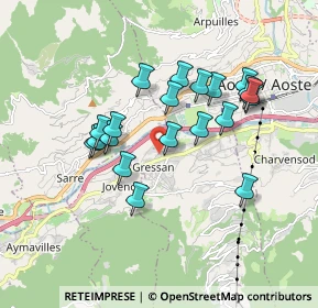 Mappa Frazione Pilet, 11020 Gressan AO, Italia (1.582)