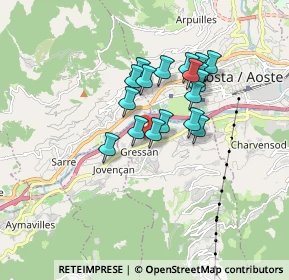 Mappa Frazione Pilet, 11020 Gressan AO, Italia (1.30444)