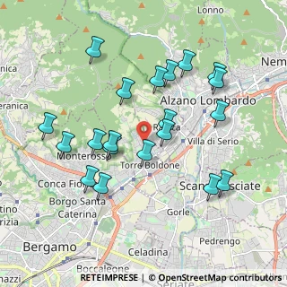 Mappa Via Bartolomeo Colleoni, 24020 Torre Boldone BG, Italia (1.904)