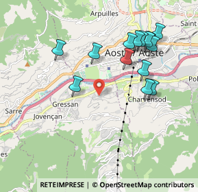 Mappa Viseran, 11020 Gressan AO, Italia (1.98929)