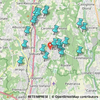 Mappa SP 20, 21040 Carnago VA, Italia (2.0365)