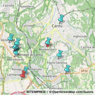 Mappa Via San Francesco, 22060 Carimate CO, Italia (2.69333)