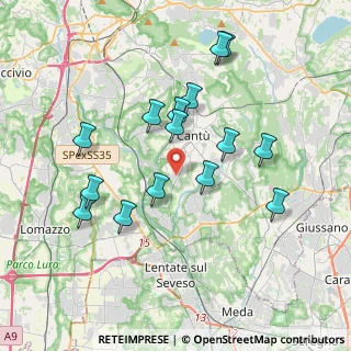 Mappa Via San Francesco, 22060 Carimate CO, Italia (3.62467)