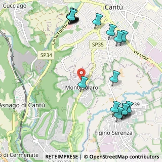 Mappa Via San Francesco, 22060 Carimate CO, Italia (1.3645)