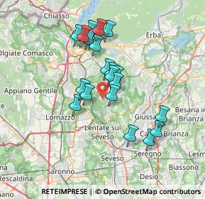 Mappa Via San Francesco, 22060 Carimate CO, Italia (5.976)