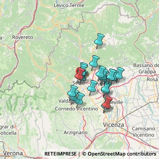 Mappa VIA LUIGI DALLA VIA Torre A, 36015 Schio VI, Italia (9.9665)