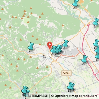 Mappa VIA LUIGI DALLA VIA Torre A, 36015 Schio VI, Italia (6.41579)