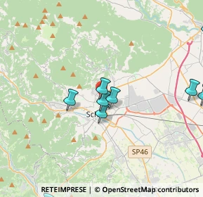 Mappa VIA LUIGI DALLA VIA Torre A, 36015 Schio VI, Italia (5.34727)