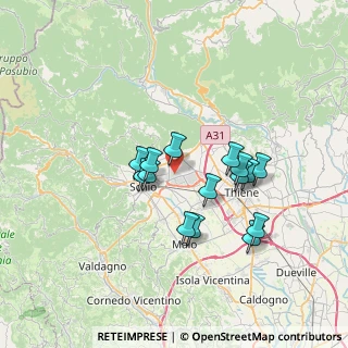 Mappa Via Abruzzi, 36015 Schio VI, Italia (5.85267)