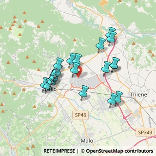 Mappa Via Abruzzi, 36015 Schio VI, Italia (3.23)