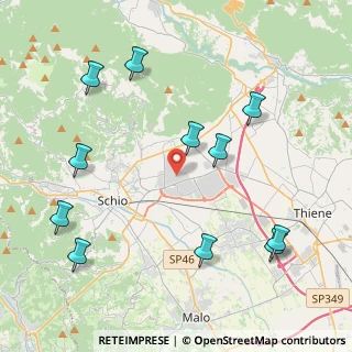 Mappa Via Abruzzi, 36015 Schio VI, Italia (4.85091)