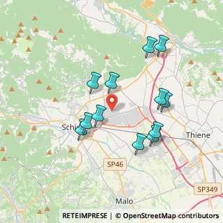 Mappa Via Abruzzi, 36015 Schio VI, Italia (3.40667)