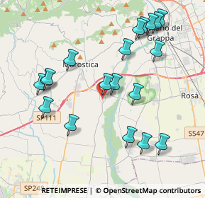 Mappa 36055 Nove VI, Italia (4.26632)