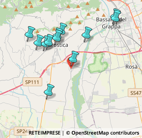 Mappa 36055 Nove VI, Italia (3.94667)