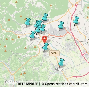 Mappa Via Liviera, 36015 Schio VI, Italia (3.18)