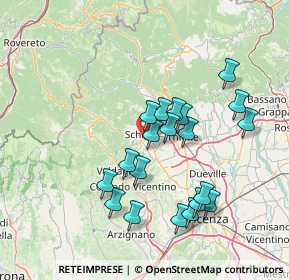 Mappa Via Liviera, 36015 Schio VI, Italia (13.5775)