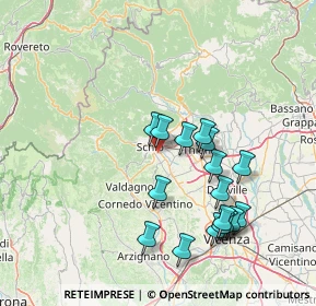 Mappa Via Liviera, 36015 Schio VI, Italia (14.73176)