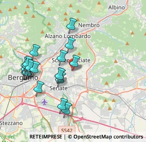 Mappa Viale Kennedy, 24066 Pedrengo BG, Italia (3.9325)