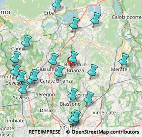 Mappa Via G. Segantini, 20842 Besana In Brianza MB, Italia (9.5285)