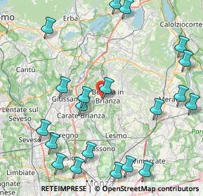 Mappa Via G. Segantini, 20842 Besana In Brianza MB, Italia (10.638)