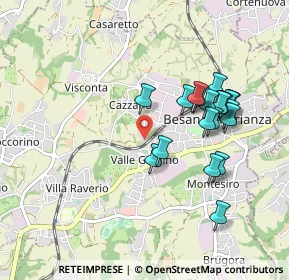 Mappa Via G. Segantini, 20842 Besana In Brianza MB, Italia (0.8825)