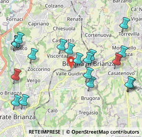 Mappa Via G. Segantini, 20842 Besana In Brianza MB, Italia (2.3885)