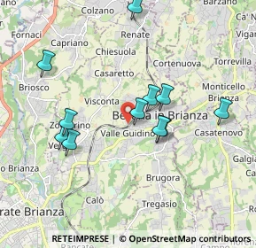 Mappa Via G. Segantini, 20842 Besana In Brianza MB, Italia (1.73909)