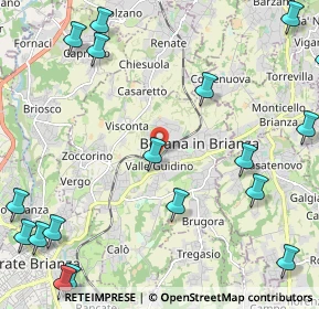 Mappa Via G. Segantini, 20842 Besana In Brianza MB, Italia (3.2655)