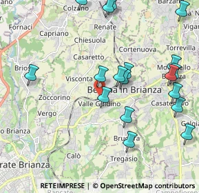 Mappa Via G. Segantini, 20842 Besana In Brianza MB, Italia (2.32889)