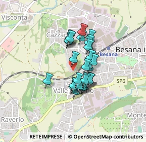 Mappa Via G. Segantini, 20842 Besana In Brianza MB, Italia (0.28621)