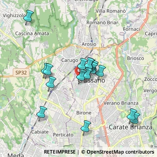 Mappa Via Pietro Mascagni, 20833 Giussano MB, Italia (1.75125)