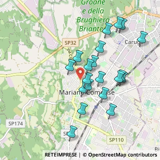Mappa Corso Brianza, 22066 Mariano Comense CO, Italia (0.9)
