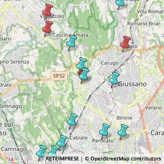 Mappa Corso Brianza, 22066 Mariano Comense CO, Italia (2.84571)