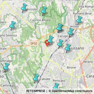 Mappa Corso Brianza, 22066 Mariano Comense CO, Italia (2.63846)
